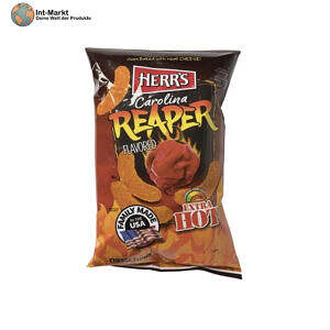 Herr's Carolina Reaper Flavored Extra Hot Cheese Curls (USA)