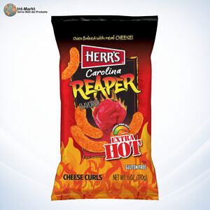Herr's Carolina Reaper Flavored Extra Hot Cheese Curls USA 170 g